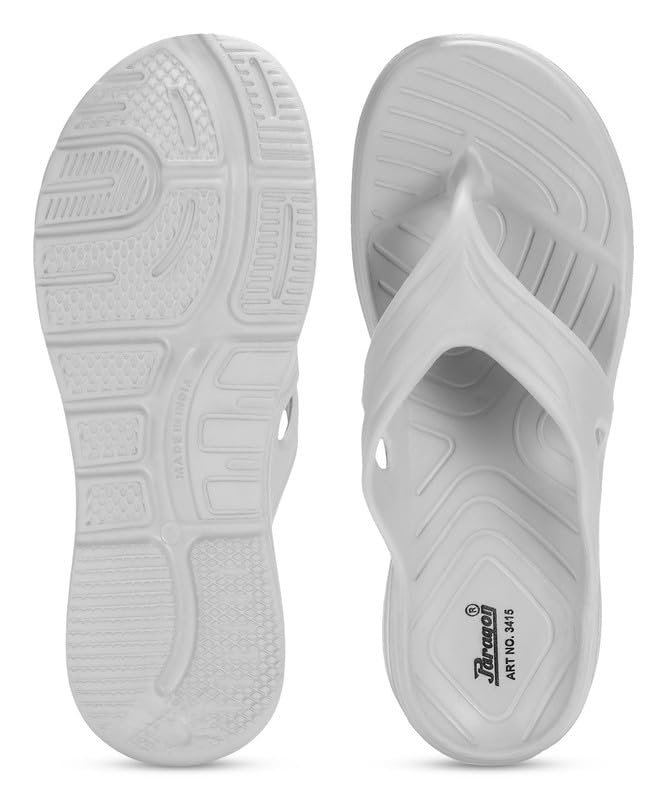 PARAGON K3415G Slippers for Men | Comfortable, Lightweight, Durable Flip Flops with Rubberised EVA Sole | Easy Washable Slip Ons | Ideal for Everyday Use
