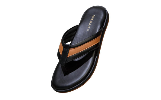 Neeman's Indo-Western Casual Flip Flops for Men | Lightweight, Durable and Flexible | PU Thong Strap & TPR Out sole