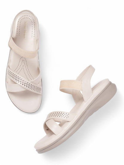 Marc Loire Women's Comfortable Slip on Casual Open Toe Flats Sandals