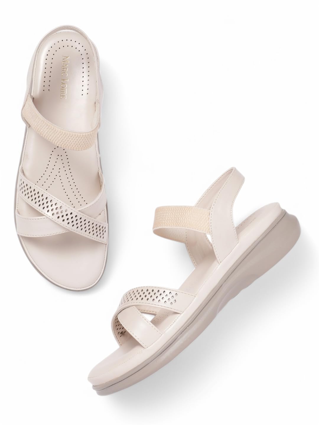 Marc Loire Women's Comfortable Slip on Casual Open Toe Flats Sandals