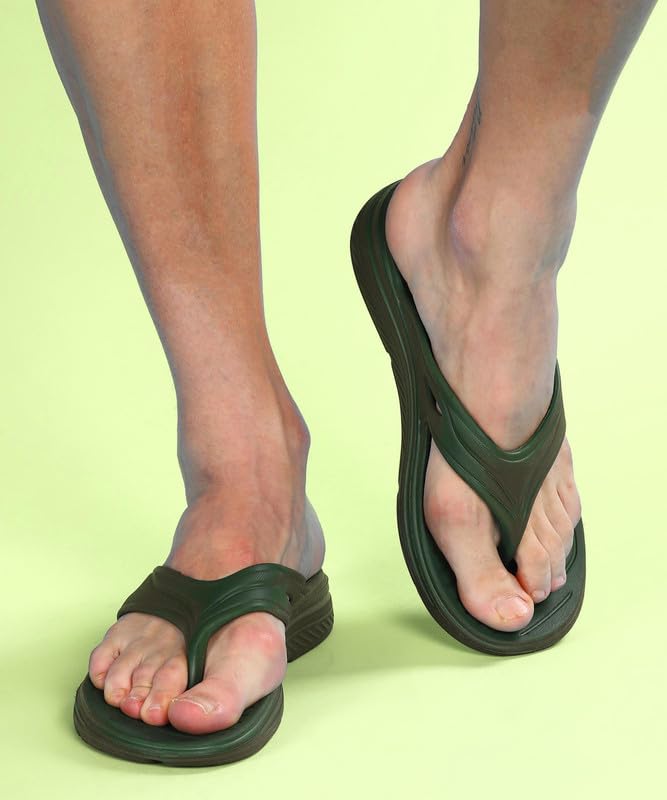 PARAGON K3415G Slippers for Men | Comfortable, Lightweight, Durable Flip Flops with Rubberised EVA Sole | Easy Washable Slip Ons | Ideal for Everyday Use