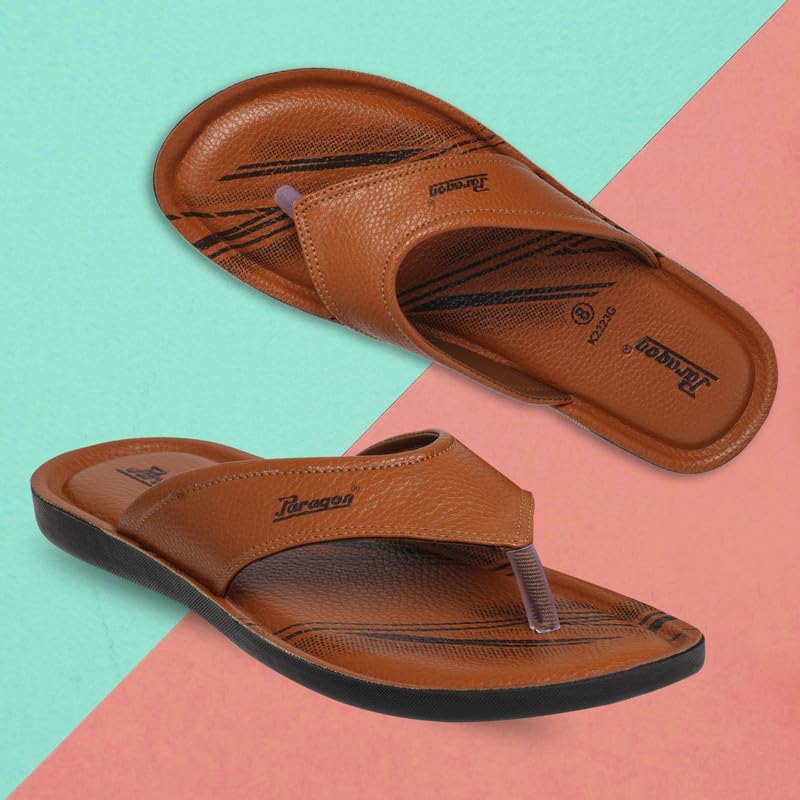 PARAGON PUK2223G Slippers for Men | Comfortable, Breathable & Durable Sandals with Soft Cushioned Footbed | Easy Wear Slip On | Ideal for Outdoor Use