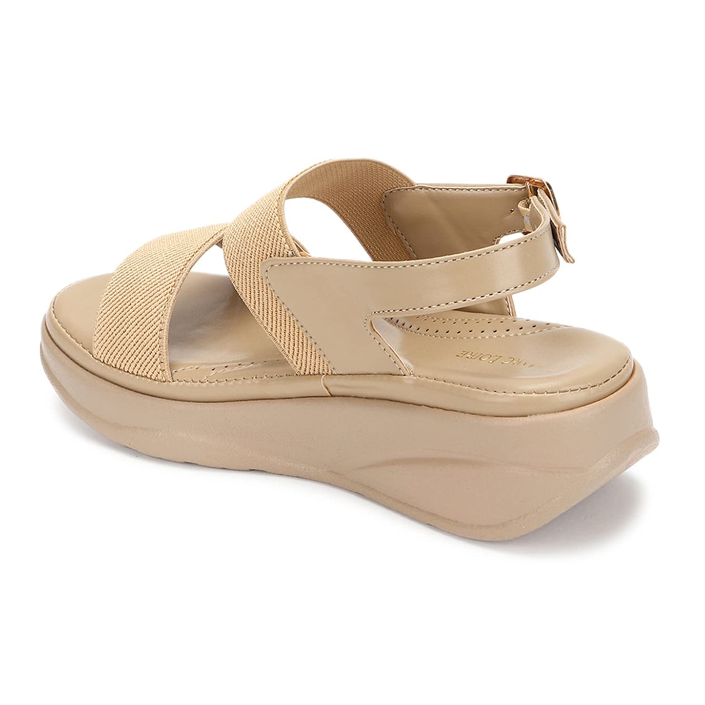 Marc Loire Women Smart Casual Platform Heel Fashion Sandal With Adjustable Strap