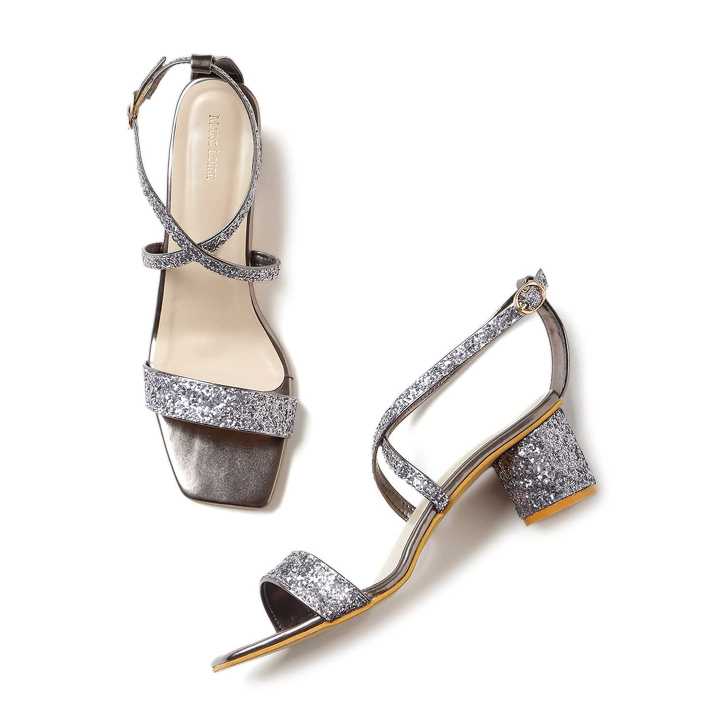 Marc Loire Women Soft Comfortable Embellished Block Heels