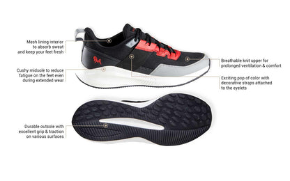 Neeman's The Exuberants Sneakers for Men | Comfortable and Flexible | Casual Shoes for Men | Stylish and Trendy | Walking, Running, Gyming Sneakers | EVA Sole Men's Sneakers