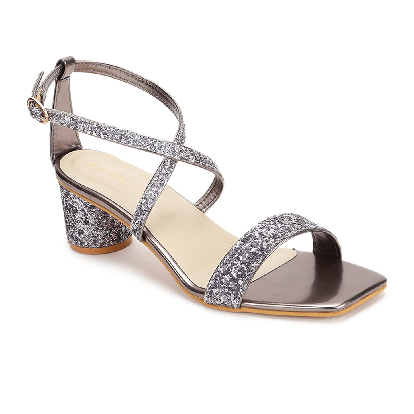 Marc Loire Women Soft Comfortable Embellished Block Heels
