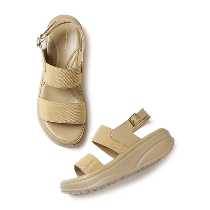 Marc Loire Women Smart Casual Platform Heel Fashion Sandal With Adjustable Strap