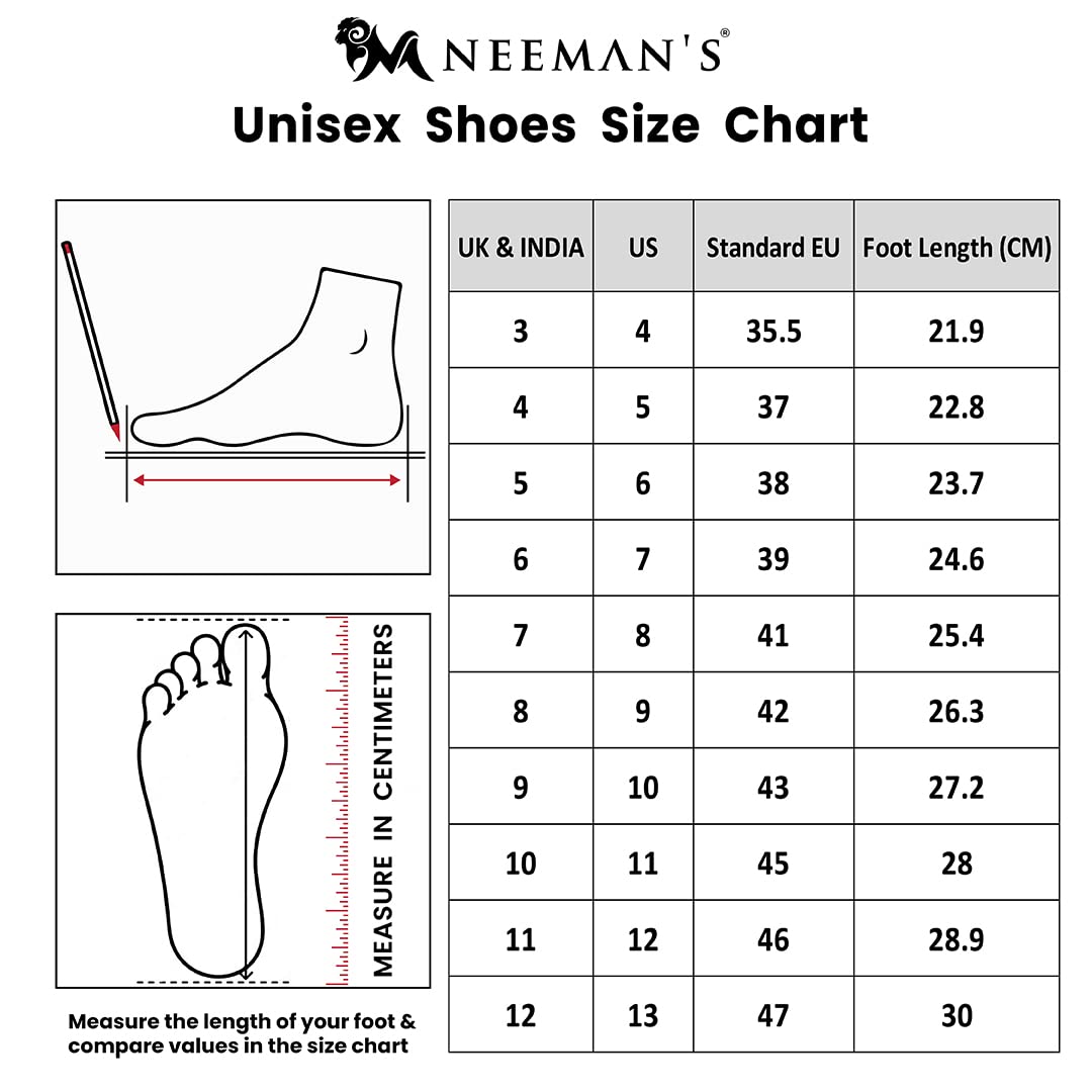 Neeman's The Exuberants Sneakers for Men | Comfortable and Flexible | Casual Shoes for Men | Stylish and Trendy | Walking, Running, Gyming Sneakers | EVA Sole Men's Sneakers
