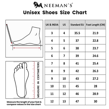 Neeman's The Exuberants Sneakers for Men | Comfortable and Flexible | Casual Shoes for Men | Stylish and Trendy | Walking, Running, Gyming Sneakers | EVA Sole Men's Sneakers