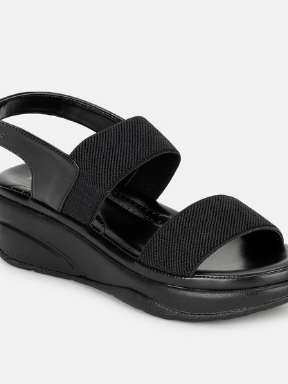 Marc Loire Women Smart Casual Platform Heel Fashion Sandal With Adjustable Strap