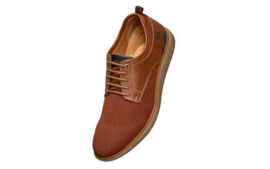 Neeman's The Derbies for Men | Knit Base and Faux Leather Derby Sneakers | Comfortable and Breathable Mesh