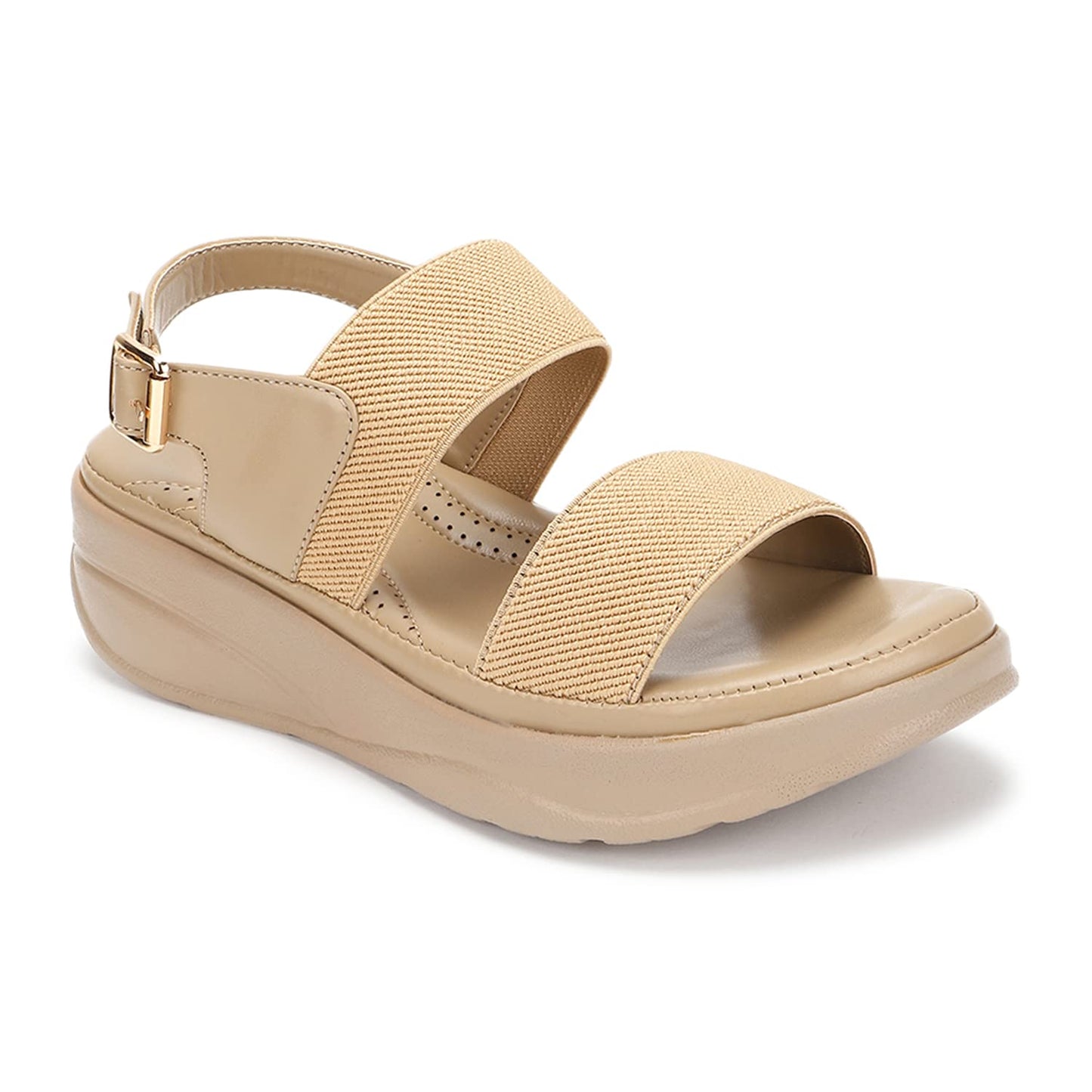 Marc Loire Women Smart Casual Platform Heel Fashion Sandal With Adjustable Strap