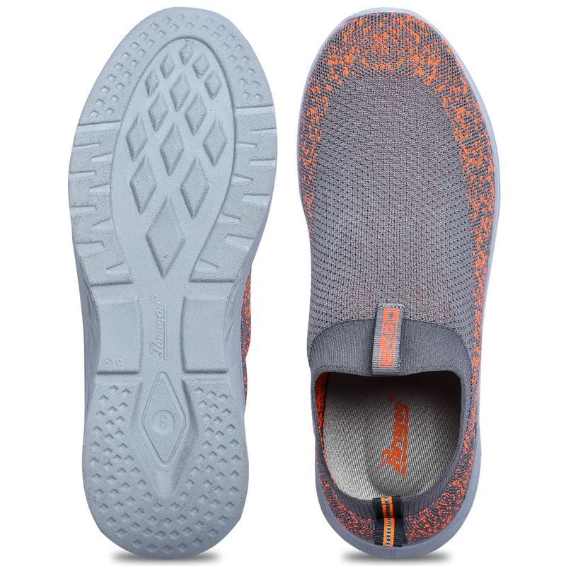 PARAGON PUK3504GS Walking Shoes for Men |Breathable Knitted Sports Shoes with Stylish Design, Comfortable Cushioned Insole, Ankle Elastic for Good Fitting | Ideal for Everyday Use