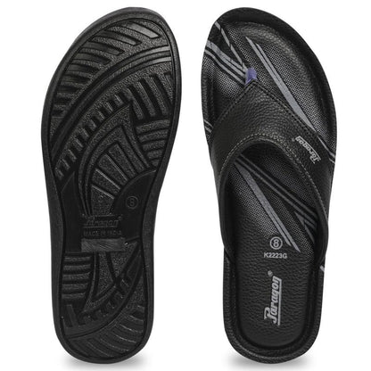 PARAGON PUK2223G Slippers for Men | Comfortable, Breathable & Durable Sandals with Soft Cushioned Footbed | Easy Wear Slip On | Ideal for Outdoor Use