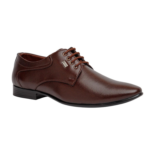 NOBILITY Faux Leather Black Formal Lace Up Shoes for Men | Classic Design || Comfortable Walking || Breathable | Slip Resistant |