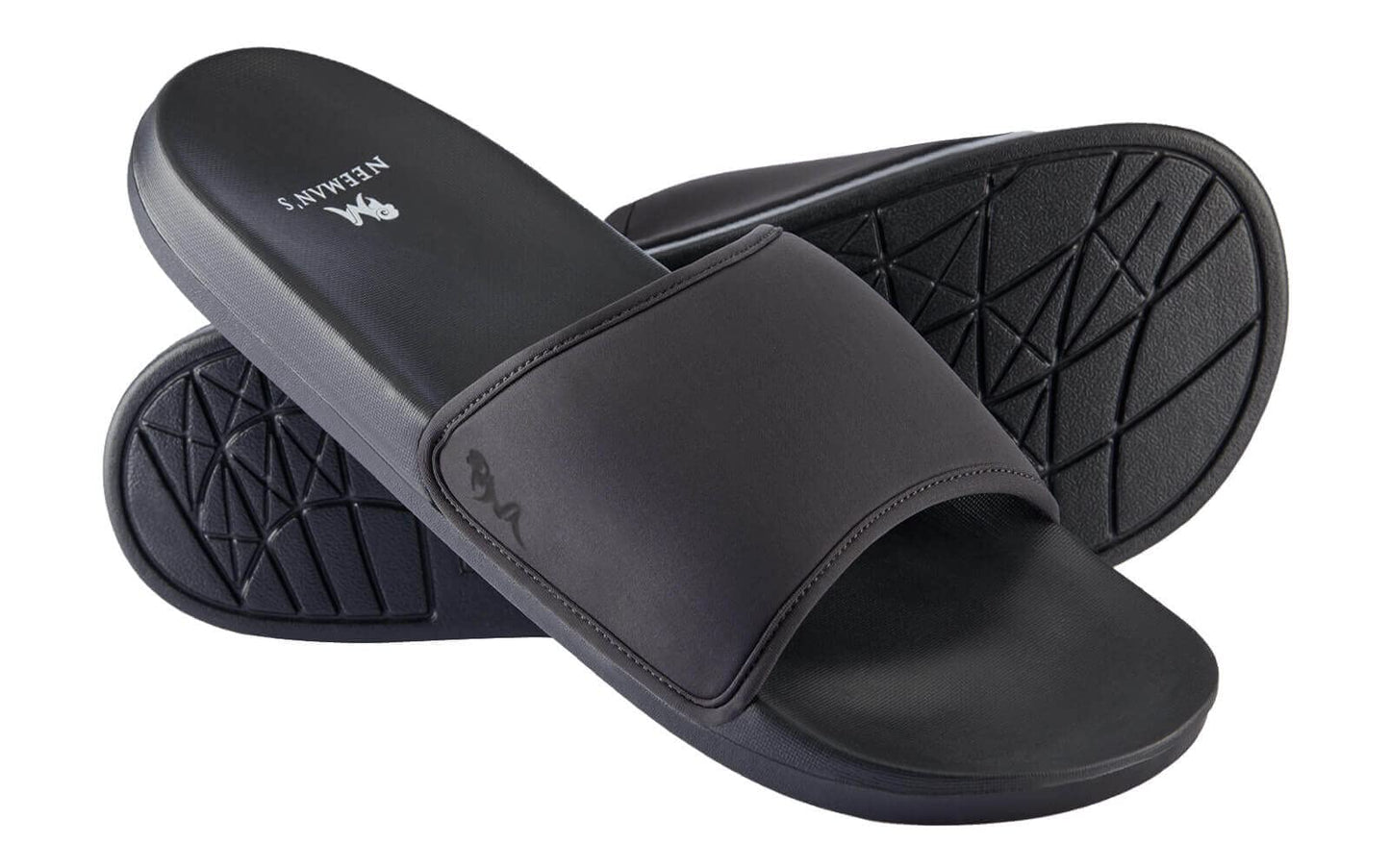 Neeman's Eco Slides for Women | Open Toe Indoor Outdoor Slippers for Girls | Natural Rubber and Recycled Materials| Anti Skid and Durable | Lightweight and Comfort Flip Flops
