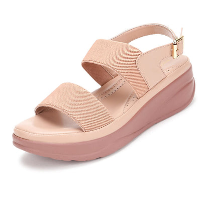 Marc Loire Women Smart Casual Platform Heel Fashion Sandal With Adjustable Strap