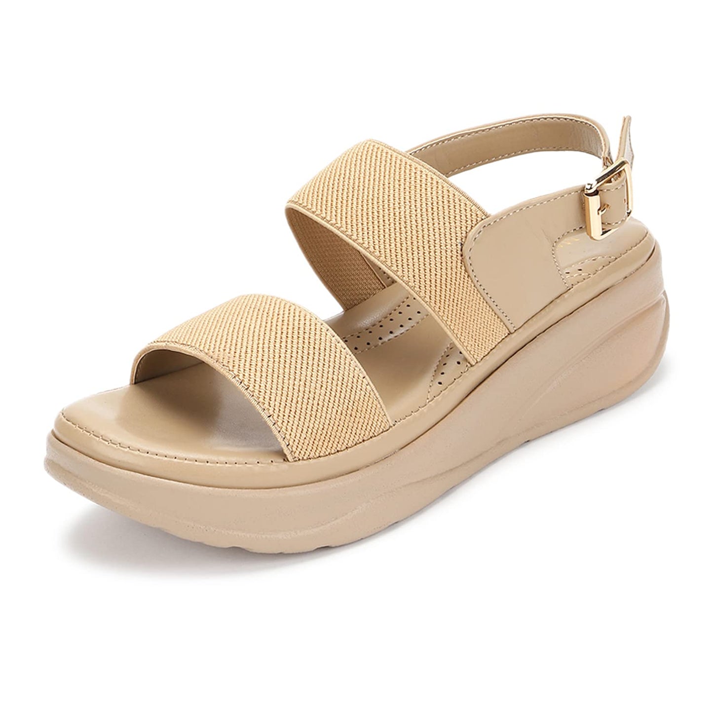 Marc Loire Women Smart Casual Platform Heel Fashion Sandal With Adjustable Strap