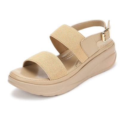 Marc Loire Women Smart Casual Platform Heel Fashion Sandal With Adjustable Strap