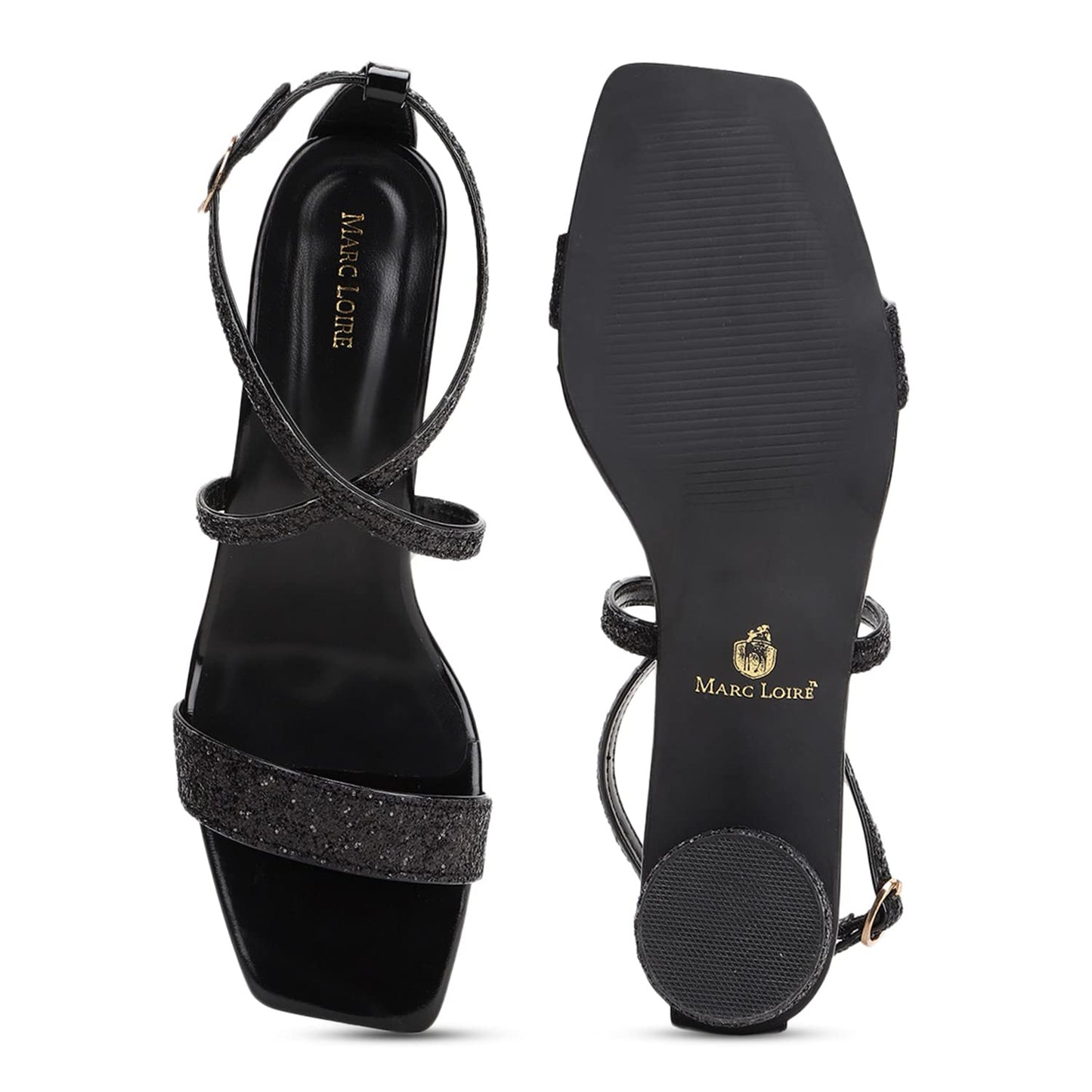 Marc Loire Women Soft Comfortable Embellished Block Heels