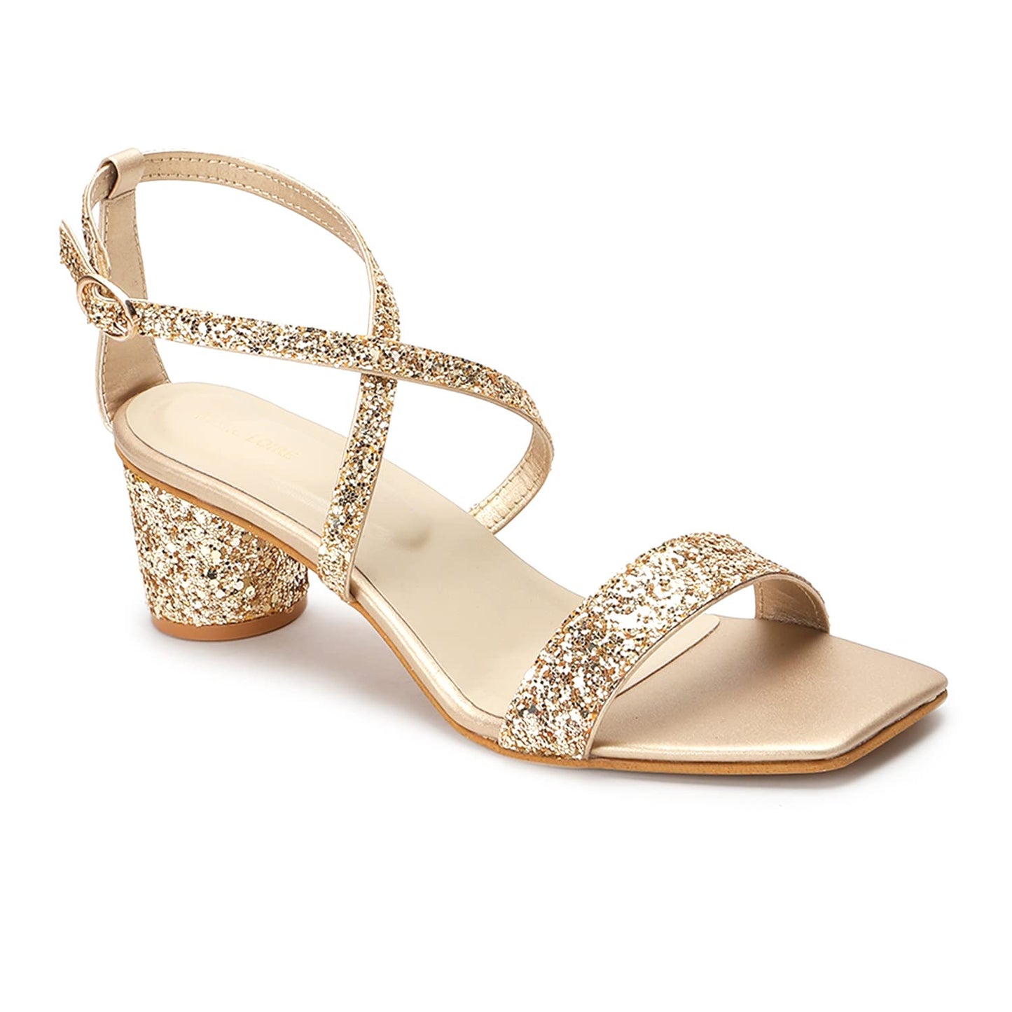 Marc Loire Women Soft Comfortable Embellished Block Heels