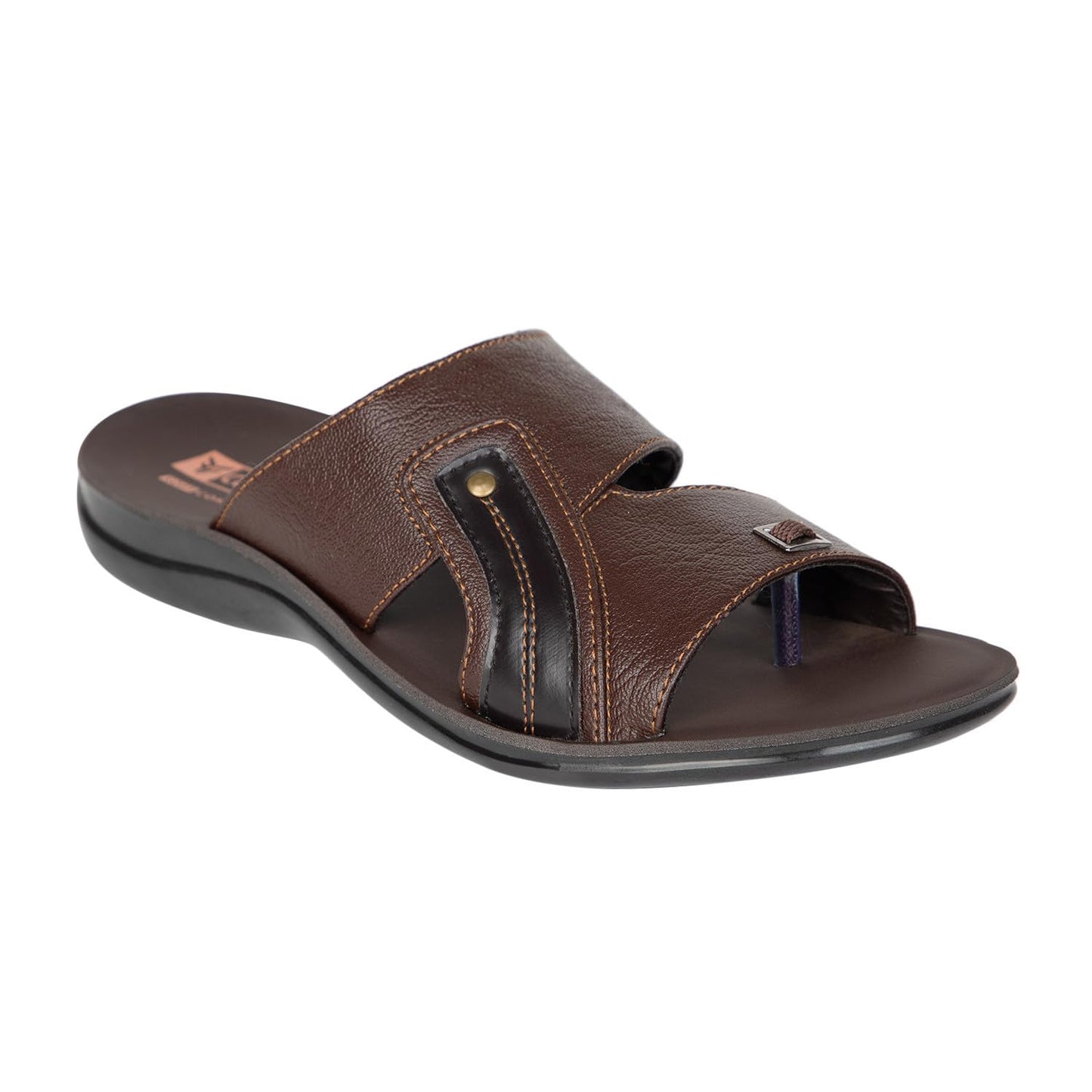 RF COMFYTZ Men's Open Toe Slip-on Sandal | Ultra Soft Memory Cushion Chappal | Flip-Flop for Outdoor/Festive Ethnic Wear | Comfortable Footbed & Slip Resistant | Perfect for Kurta, Lungis, Weddings & Casual Use