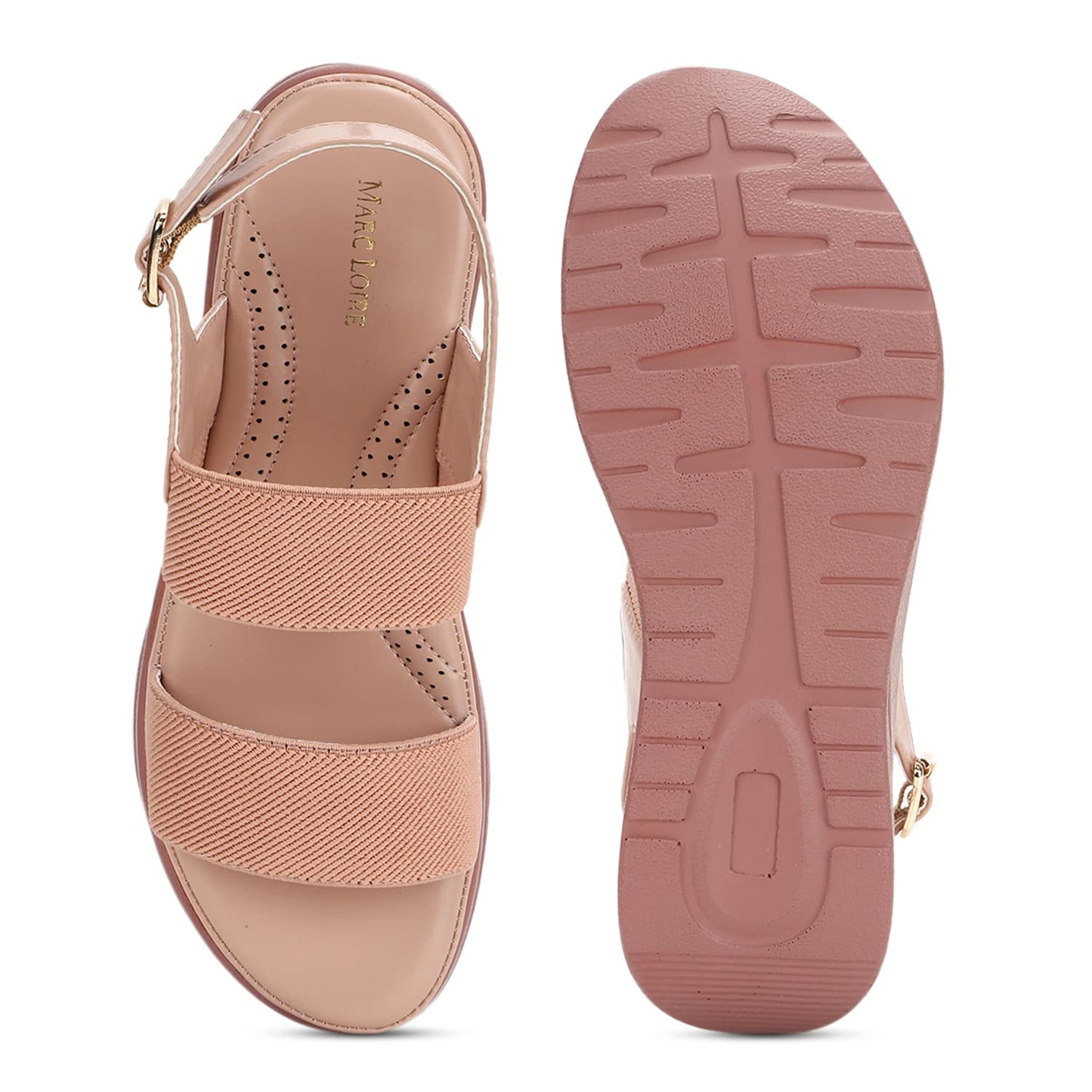 Marc Loire Women Smart Casual Platform Heel Fashion Sandal With Adjustable Strap