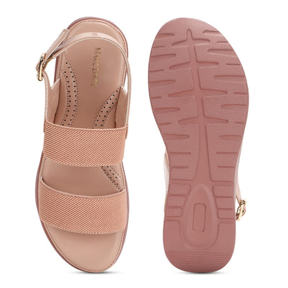 Marc Loire Women Smart Casual Platform Heel Fashion Sandal With Adjustable Strap