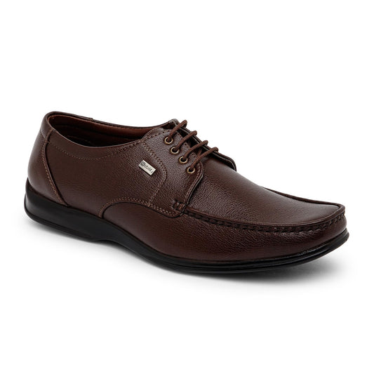 NOBILITY Faux Leather Black Formal Lace Up Shoes for Men || Comfortable Walking || Classic Design || Breathable || Slip Resistant |
