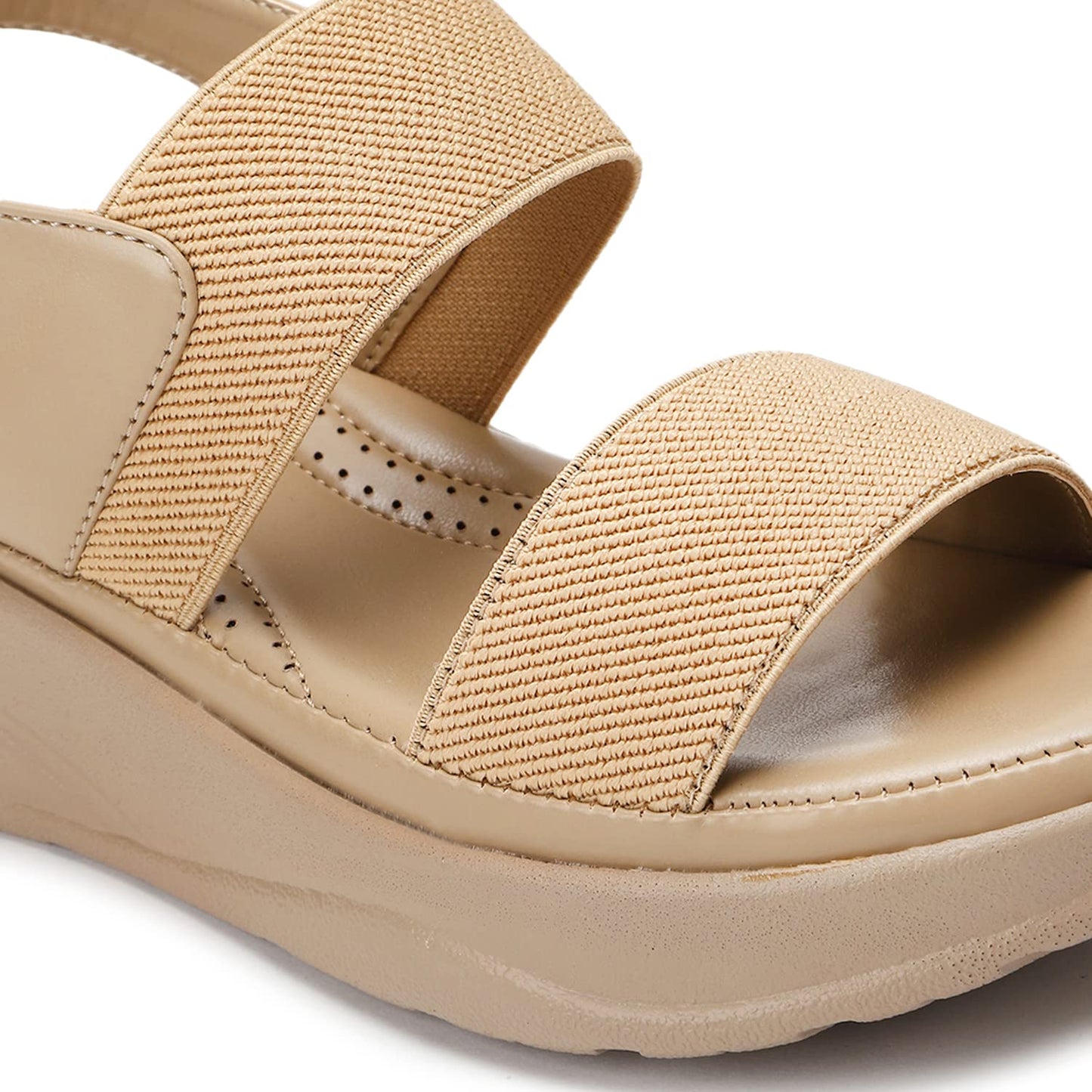 Marc Loire Women Smart Casual Platform Heel Fashion Sandal With Adjustable Strap