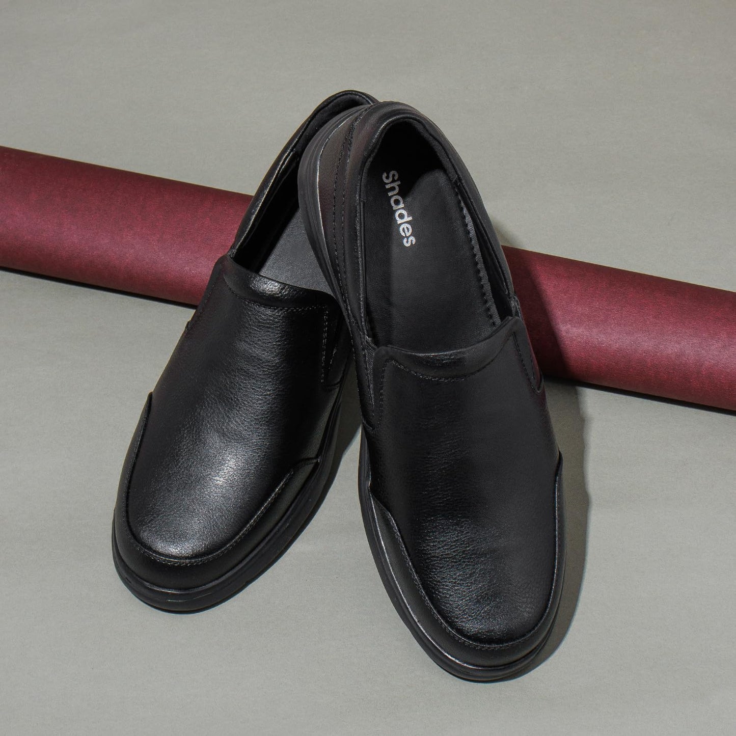 Shades Men's Formal Slip-On Shoes | Comfortable Walking Shoes | Classic Design | Soft Lining | Breathable | Slip Resistant