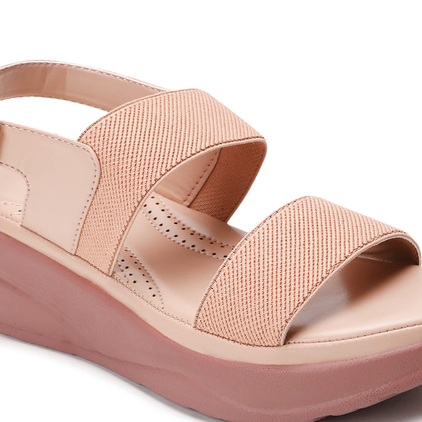 Marc Loire Women Smart Casual Platform Heel Fashion Sandal With Adjustable Strap