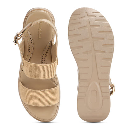 Marc Loire Women Smart Casual Platform Heel Fashion Sandal With Adjustable Strap