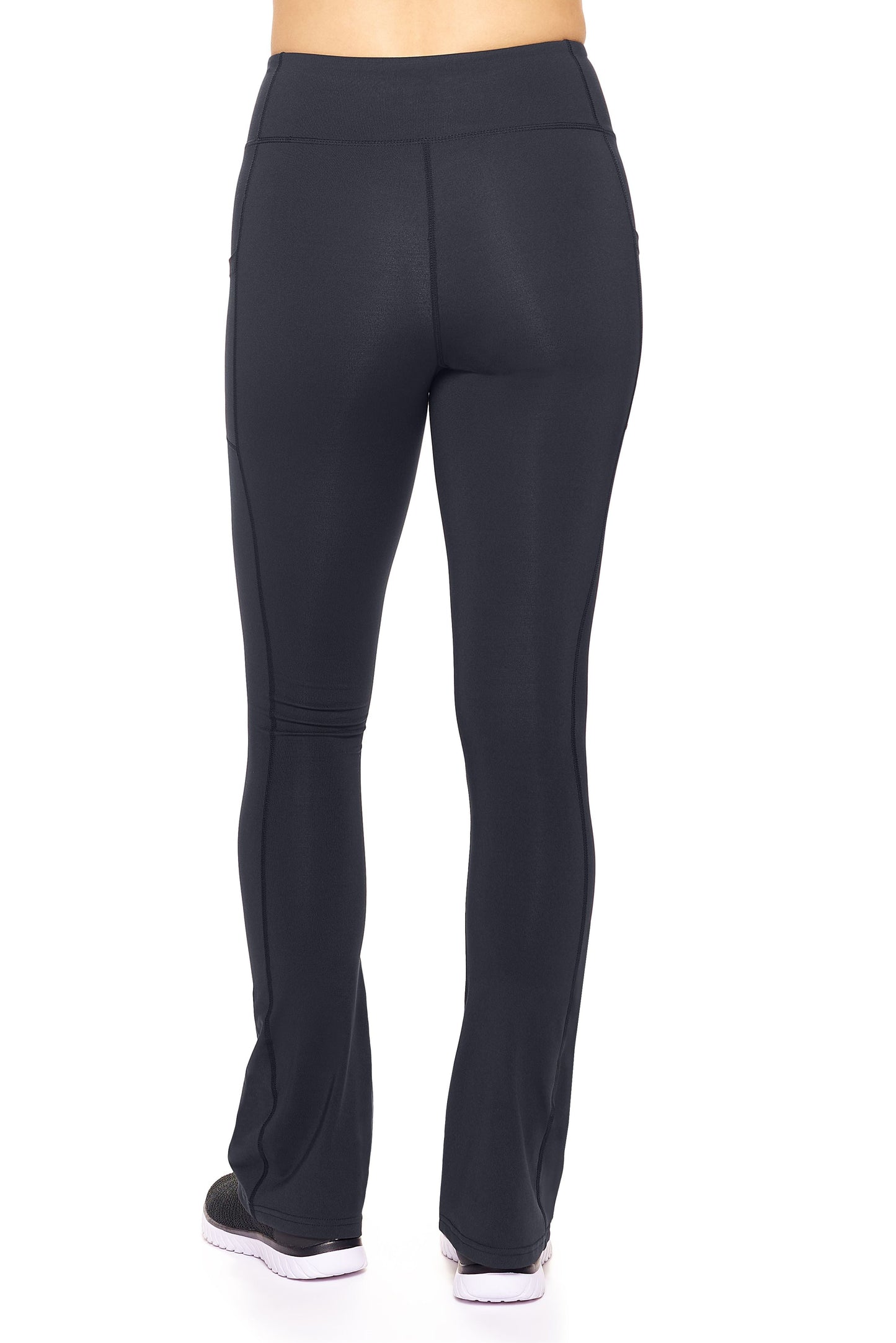 High-Waist Flare Leggings W/ Cellphone Pockets