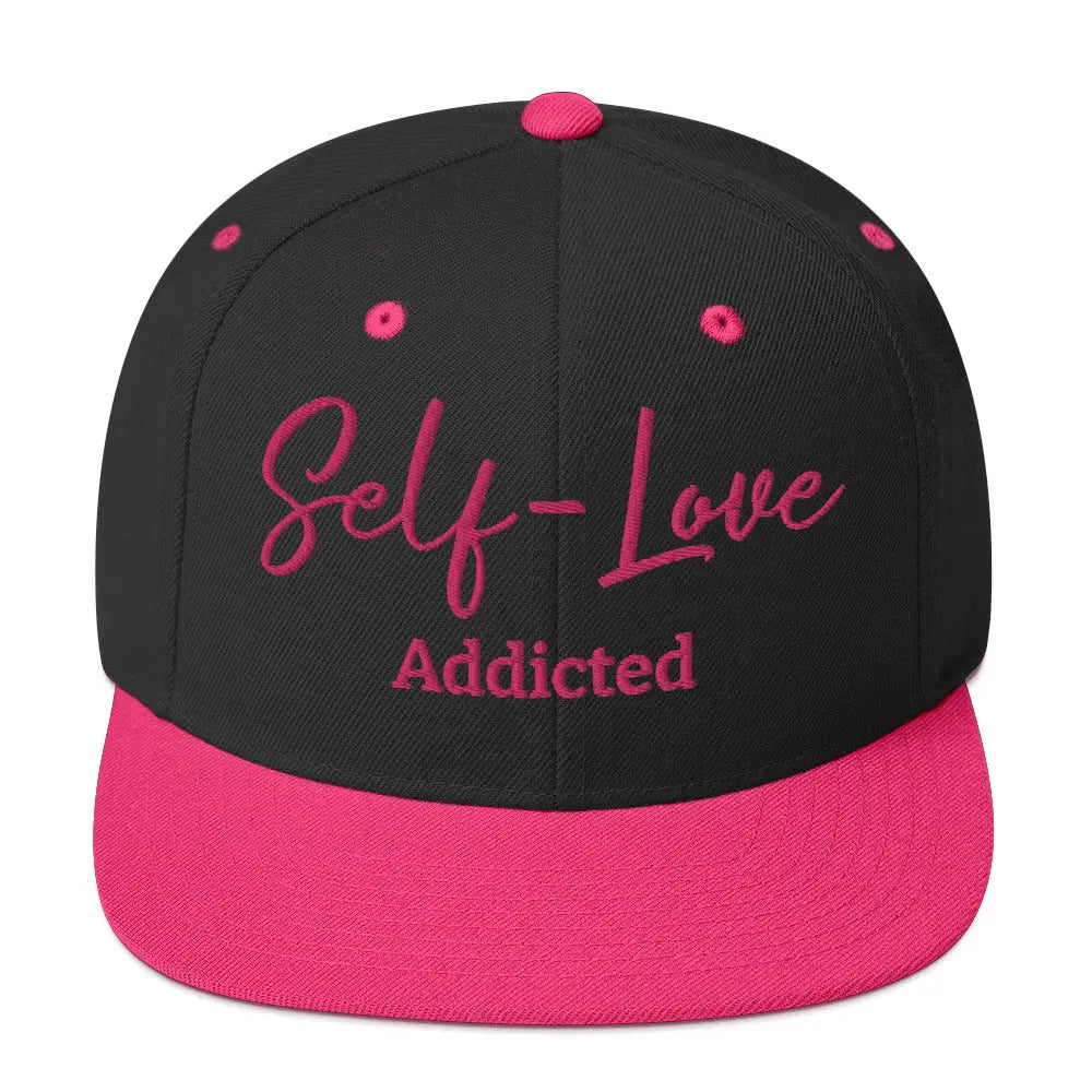 Self Love Addicted Snapback Hat With Embroidery