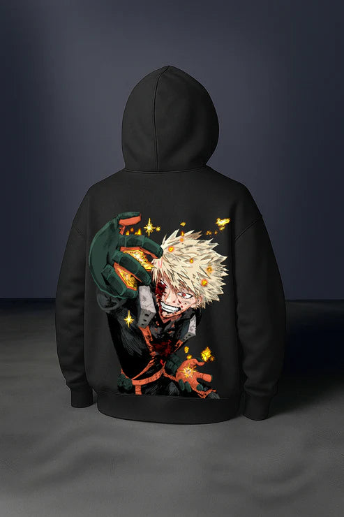 Explosive Will: Bakugo Oversized Hoodie