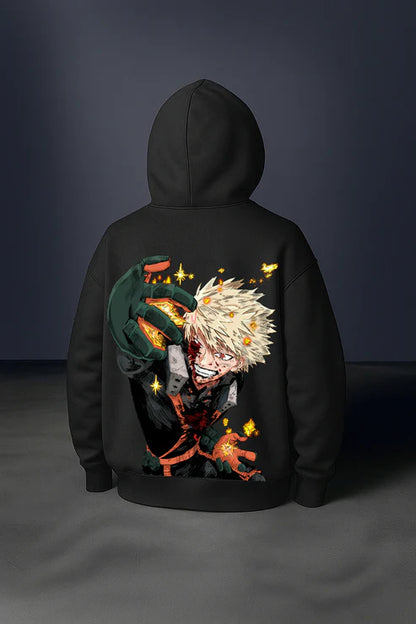 Explosive Will: Bakugo Oversized Hoodie
