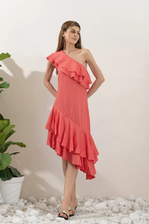 Niour - Seara One-Shoulder Dress