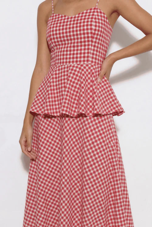 Dehi-Play Gingham Coord - Red