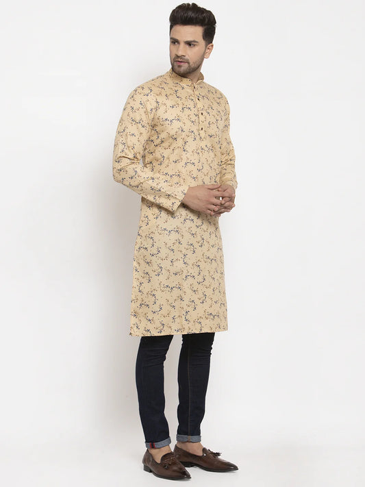 KRAFT INDIA - Men's Cotton Blend Printed Kurta
