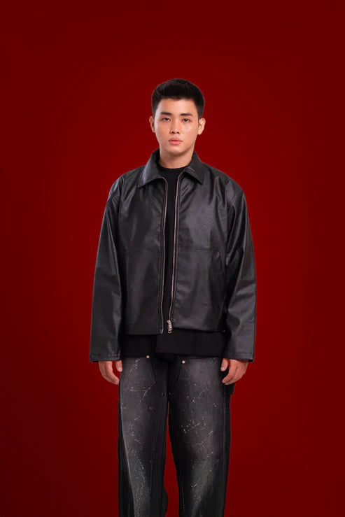 Sorta-classic leather jacket.