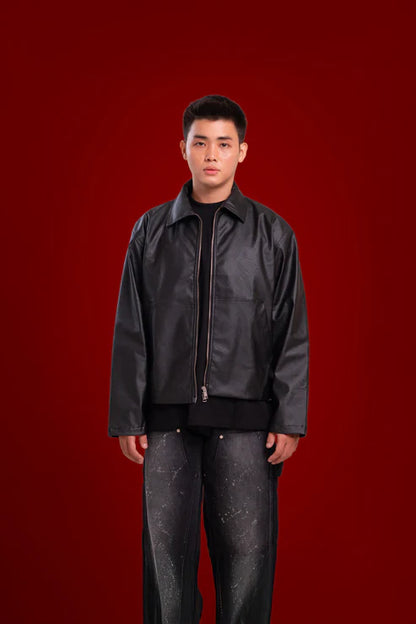 Sorta-classic leather jacket.