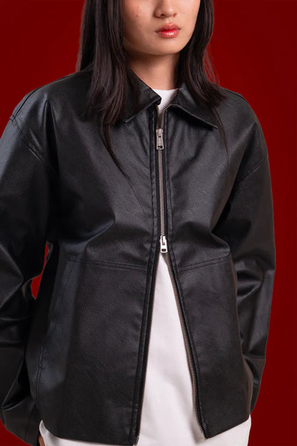 Sorta-classic leather jacket.