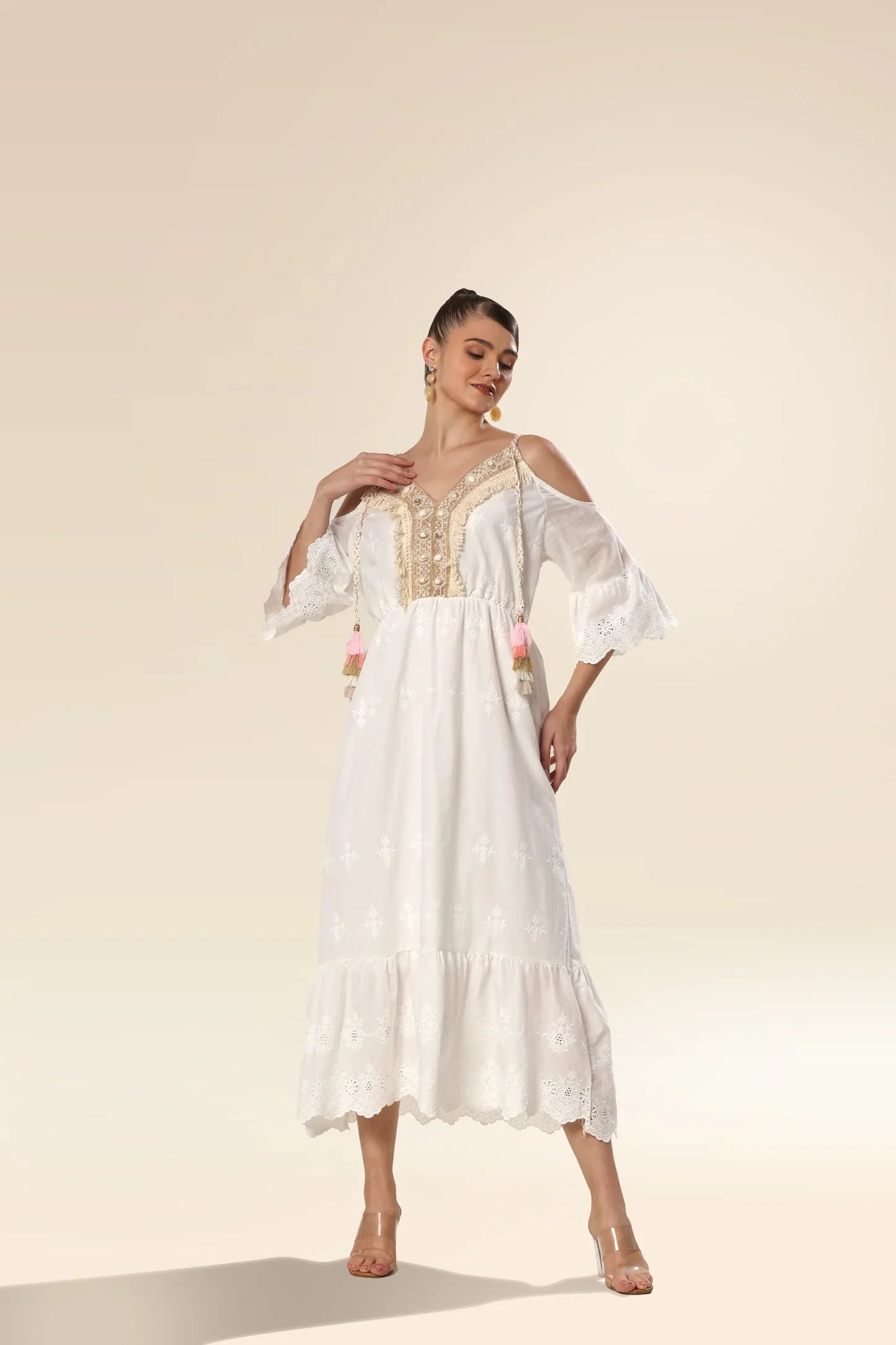 Resortire - Summer Serenade Embroidery Delight Dress