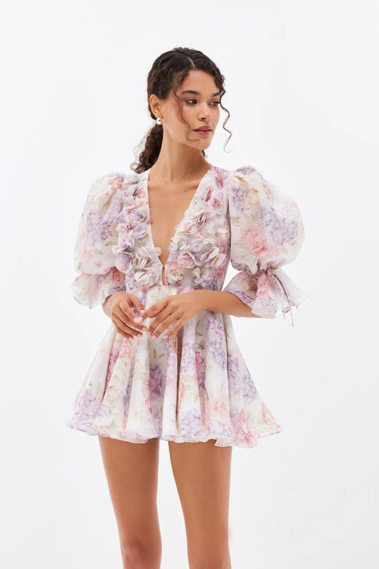 ClayCai - Rosie Whisper Petals Dress