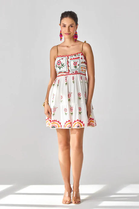 Verb - Tashi Embroidered Mini Dress