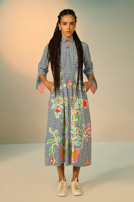 Verb - Rumi Embroidered Midi Dress