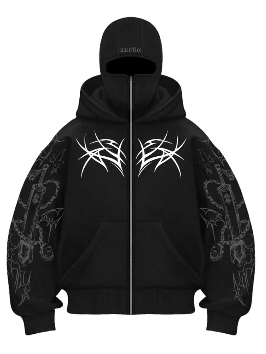 Zams-Sacrifice / Balaclava / Zipper Hoodie