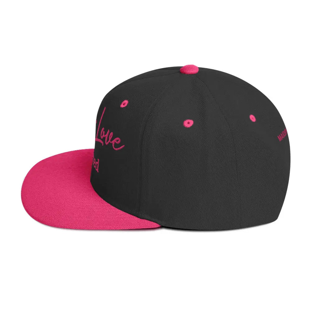 Self Love Addicted Snapback Hat With Embroidery