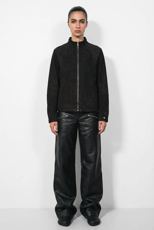 BEEGLEE - Black Suede Naira Jacket
